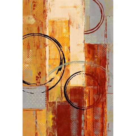 As It Goes II White Modern Wood Framed Art Print by Donovan, Maria