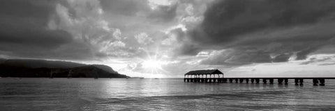Kauai I Black Ornate Wood Framed Art Print with Double Matting by Frates, Dennis