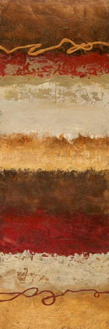 Infused I White Modern Wood Framed Art Print with Double Matting by Olson, Norm