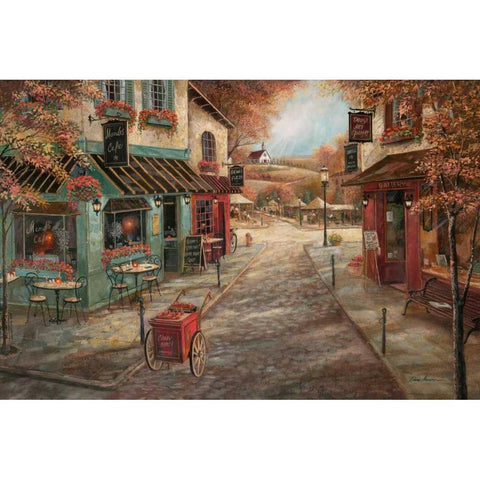 Fall Splendor Gold Ornate Wood Framed Art Print with Double Matting by Manning, Ruane