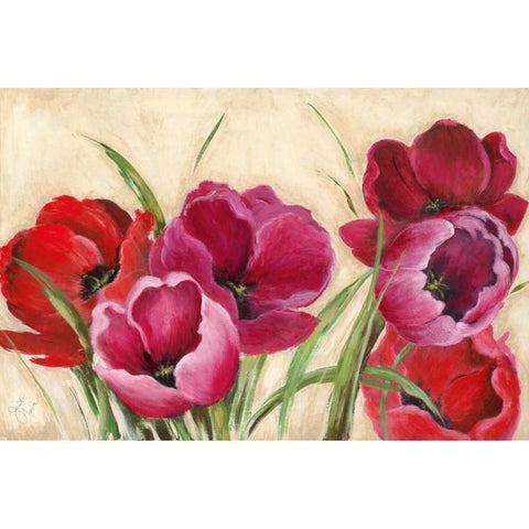 Summer Scent Gold Ornate Wood Framed Art Print with Double Matting by Tava, Janet