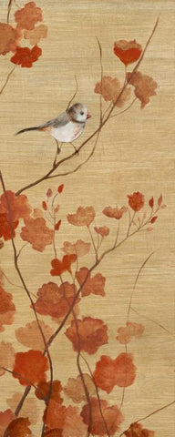 Spring Return - Detail I White Modern Wood Framed Art Print with Double Matting by Tava Studios