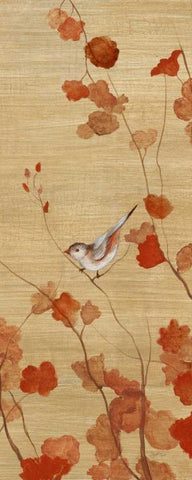 Spring Return - Detail II White Modern Wood Framed Art Print with Double Matting by Tava Studios