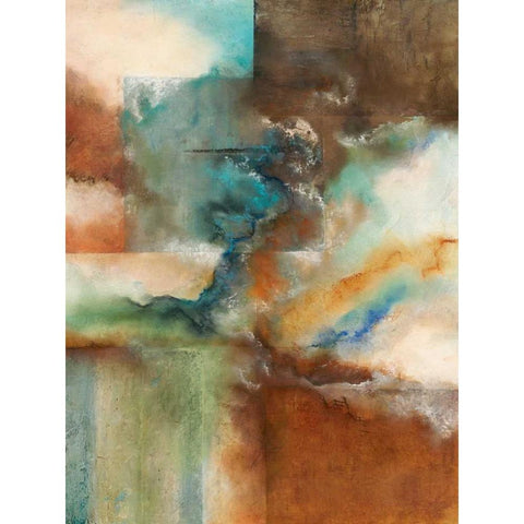 Rare Earth I Black Modern Wood Framed Art Print with Double Matting by Olson, Norm