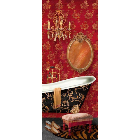 Bain de Luxe II White Modern Wood Framed Art Print by Knutsen, Conrad