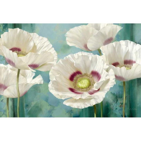 Tasmanian Poppies I Gold Ornate Wood Framed Art Print with Double Matting by Levashov, Igor