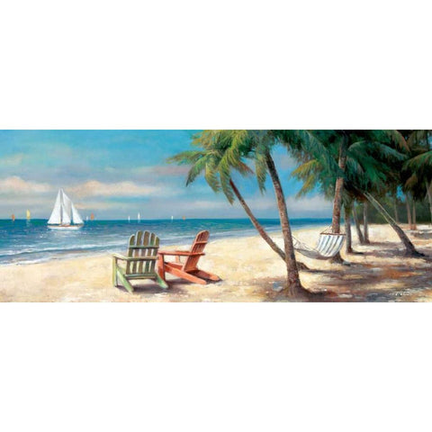 Fair Island II White Modern Wood Framed Art Print by Chiu, T.C.
