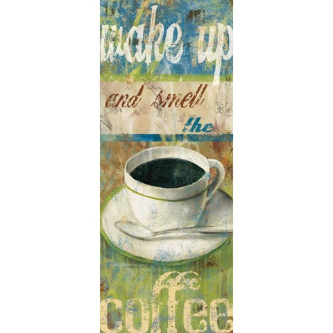 Wake Up I Black Modern Wood Framed Art Print by Robinson, Carol