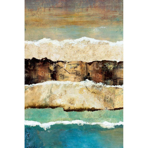 On the Edge I White Modern Wood Framed Art Print by Olson, Norm