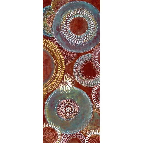 Batik II Black Modern Wood Framed Art Print by Tava Studios