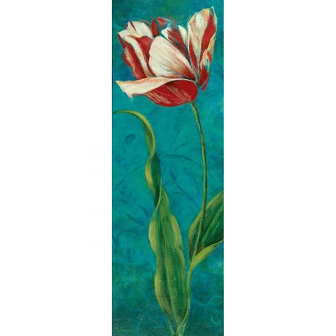Sultans Garden II White Modern Wood Framed Art Print by Donovan, Maria