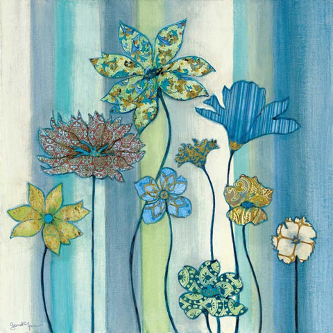 Nigellas Arrangement II Gold Ornate Wood Framed Art Print with Double Matting by Tava Studios