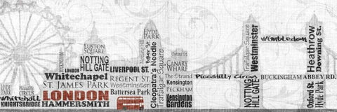 London White Modern Wood Framed Art Print with Double Matting by Craven, Katrina