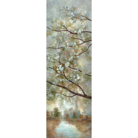 May Awaits II White Modern Wood Framed Art Print by Nan