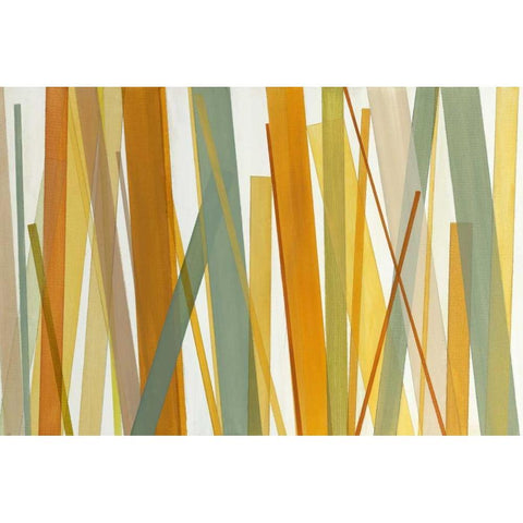 Summer Hayfield Gold Ornate Wood Framed Art Print with Double Matting by Jill, Susan