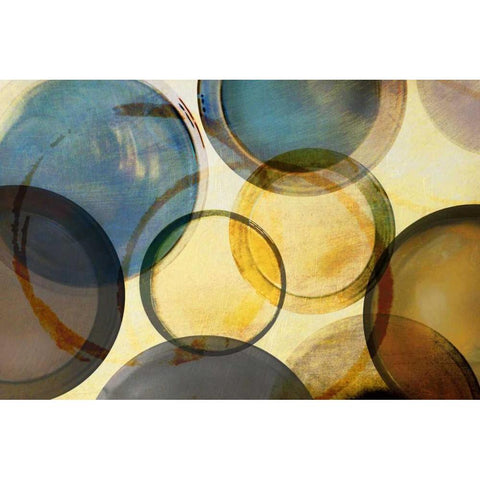 Worlds Collide Black Modern Wood Framed Art Print with Double Matting by Craven, Katrina