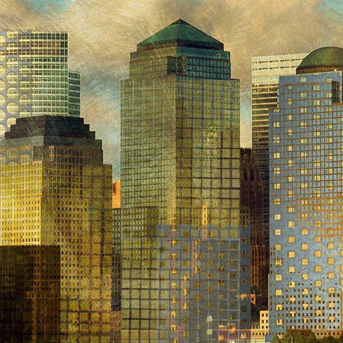 City Segment White Modern Wood Framed Art Print by Craven, Katrina