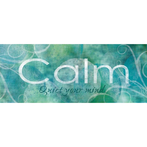 Calm Gold Ornate Wood Framed Art Print with Double Matting by Craven, Katrina