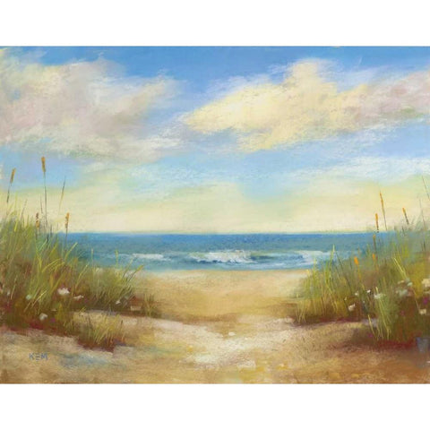 Serenity I Black Modern Wood Framed Art Print by Margulis, Karen