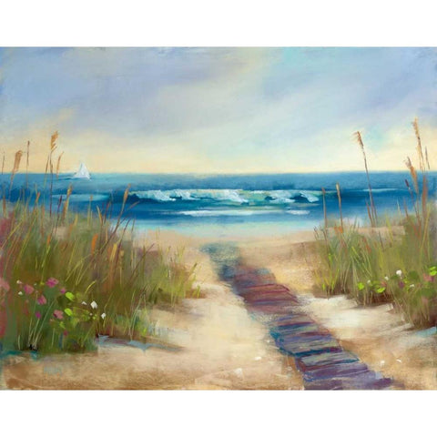 Serenity II Gold Ornate Wood Framed Art Print with Double Matting by Margulis, Karen