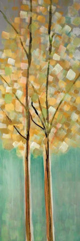 Shandelee Woods I White Modern Wood Framed Art Print with Double Matting by Jill, Susan