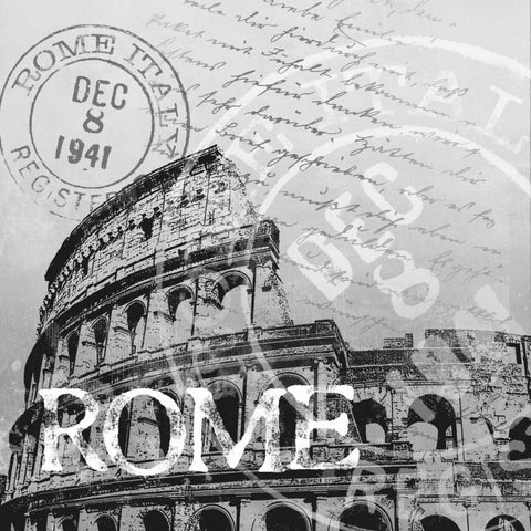 Rome White Modern Wood Framed Art Print by Knutsen, Conrad