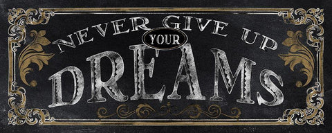 Dreams Black Ornate Wood Framed Art Print with Double Matting by Knutsen, Conrad