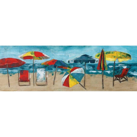 At the Beach Black Modern Wood Framed Art Print with Double Matting by Craven, Katrina