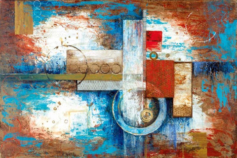 Around the Corner White Modern Wood Framed Art Print with Double Matting by Tava Studios