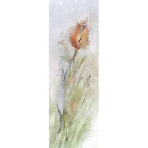 Tulip Breeze II Black Modern Wood Framed Art Print by Calascibetta, Mike