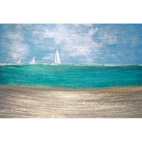 Catching the Wind Black Modern Wood Framed Art Print by Jill, Susan