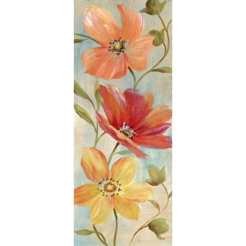 Spring Hues II Gold Ornate Wood Framed Art Print with Double Matting by Nan