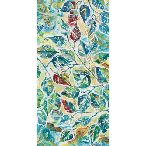 Leaf Montage I Black Modern Wood Framed Art Print by Donovan, Maria
