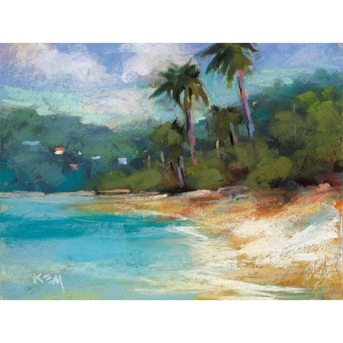 Jewels of the Tropics White Modern Wood Framed Art Print by Margulis, Karen