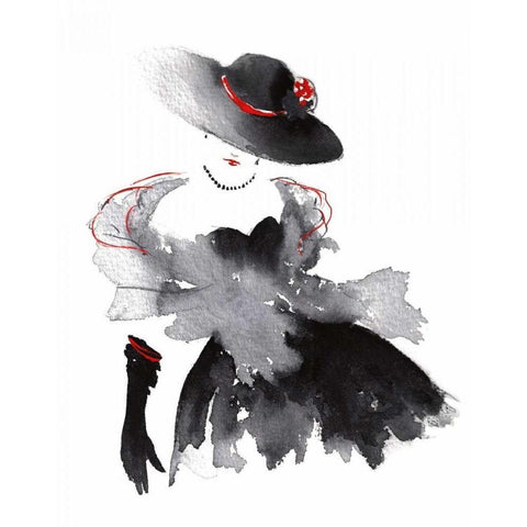 Evening Out I Gold Ornate Wood Framed Art Print with Double Matting by McNaughton, Rachel