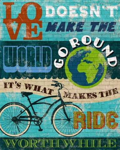 The Ride White Modern Wood Framed Art Print with Double Matting by Knutsen, Conrad