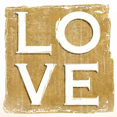 Love White Modern Wood Framed Art Print by Donovan, Kelly