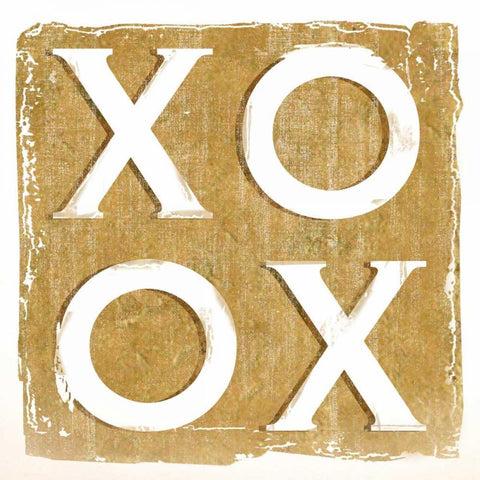 Hugs and Kisses Black Ornate Wood Framed Art Print with Double Matting by Donovan, Kelly