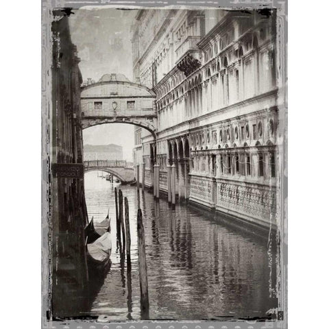 Venice Romance I Gold Ornate Wood Framed Art Print with Double Matting by Jackson, Susan