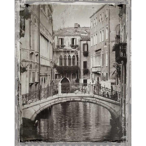 Venice Romance II Black Modern Wood Framed Art Print with Double Matting by Jackson, Susan