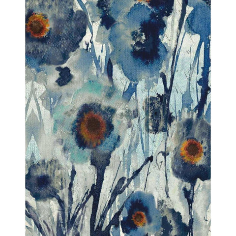 Forget Me Not II White Modern Wood Framed Art Print by Jill, Susan