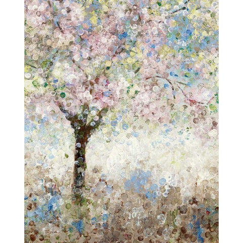 Cherry Blossoms I White Modern Wood Framed Art Print by Craven, Katrina