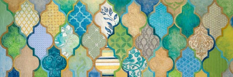 Moroccan Light I White Modern Wood Framed Art Print with Double Matting by Tava Studios