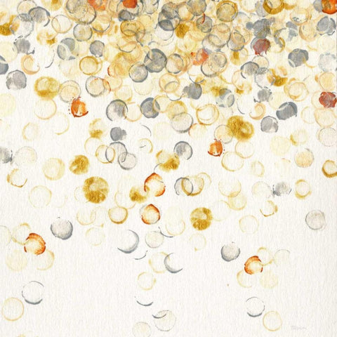 Golden Tones White Modern Wood Framed Art Print with Double Matting by Craven, Katrina