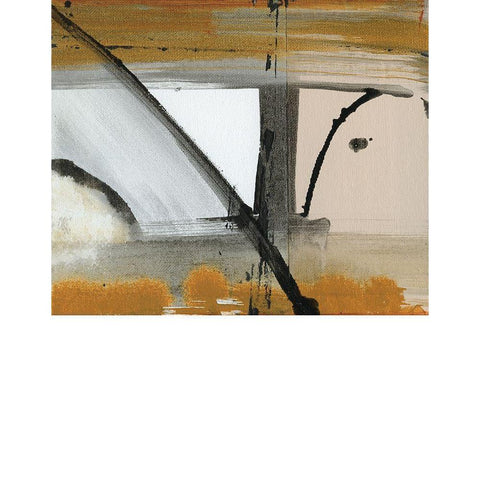 Brown Settlement IV Black Modern Wood Framed Art Print with Double Matting by Jill, Susan