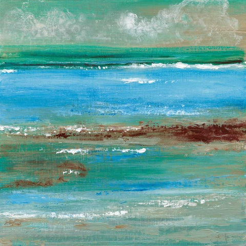 Tidal Pool III Black Modern Wood Framed Art Print by Tava Studios