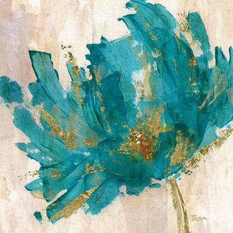 Blue Infusion II White Modern Wood Framed Art Print by Craven, Katrina