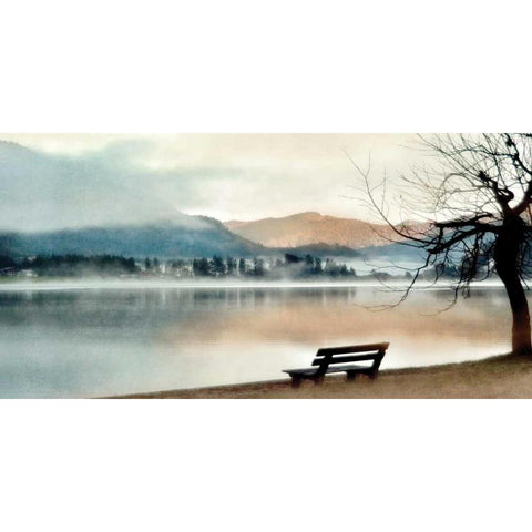 Inner Peace Black Modern Wood Framed Art Print by Weisz, Irene