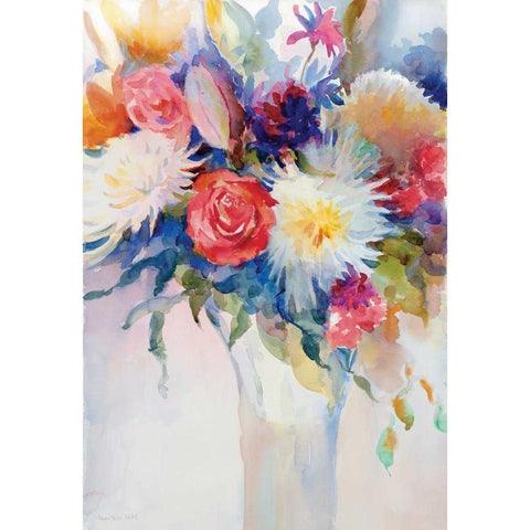 Impromptu Party II White Modern Wood Framed Art Print by Troise Heidel, Theresa