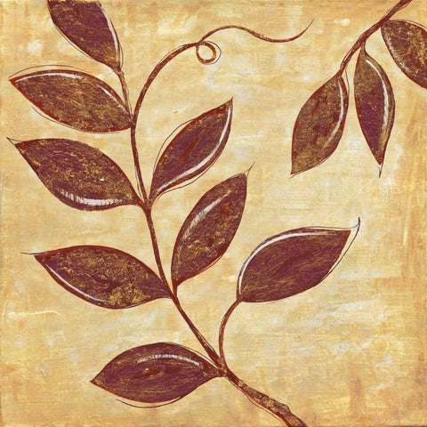 Marsala Moment I Black Modern Wood Framed Art Print by Tava Studios